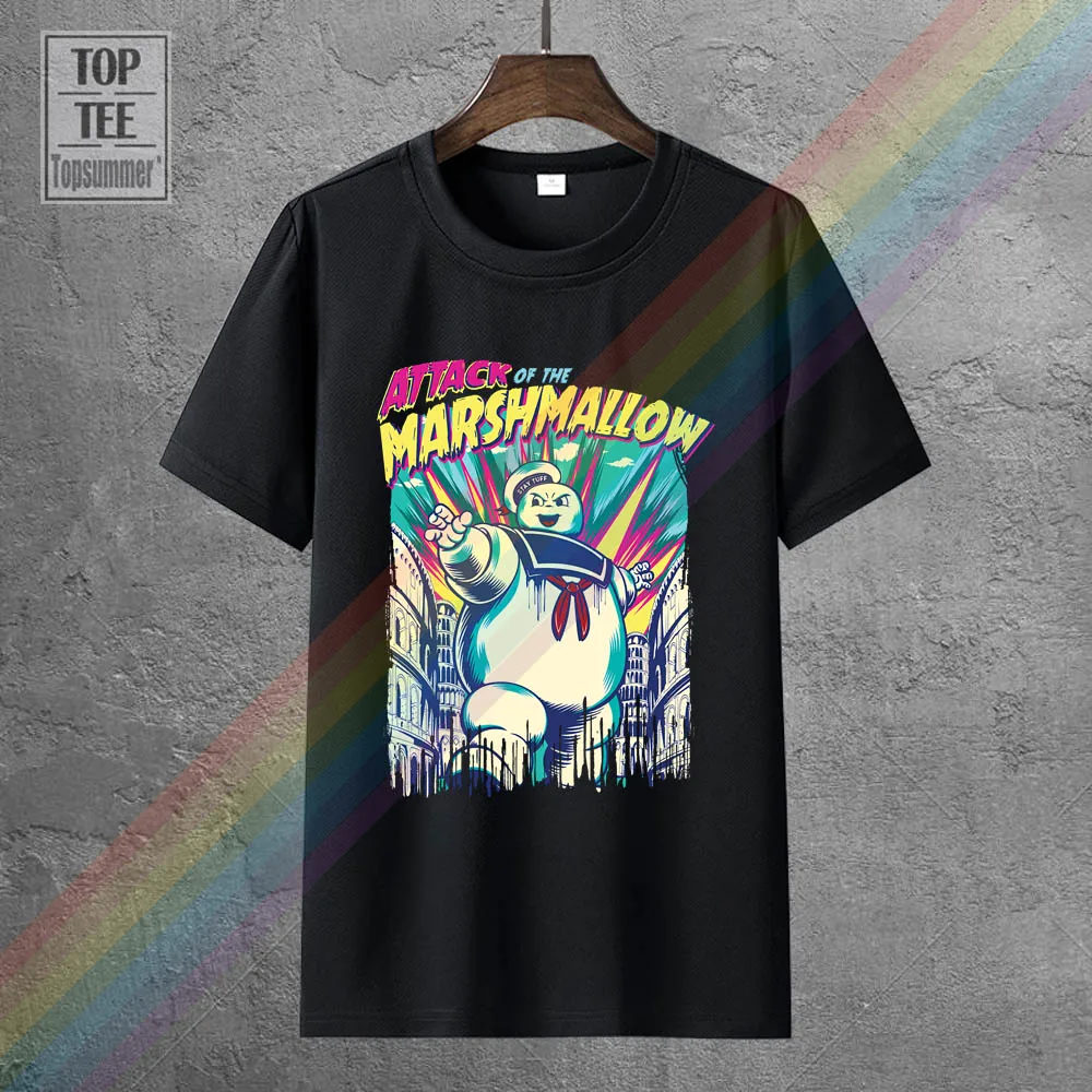 Maglietta Attack Of The Marshmallow S 4Xl Viele Farben Ghostbuster Comic Slimer