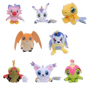 12cm Mini Digimons Digita Dragon Dinosaur Agumon Gabumon Gomamon Biyomon  Palmon Patamon Stuffed Doll Plush Doll - Movies & Tv - AliExpress