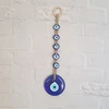 Evil Eye Wall Hanging Lucky Eye Glass Evil Eye Gifts Turkish Eye Nazar House Protection Macrame Decor Rearview Mirror Pendant 5