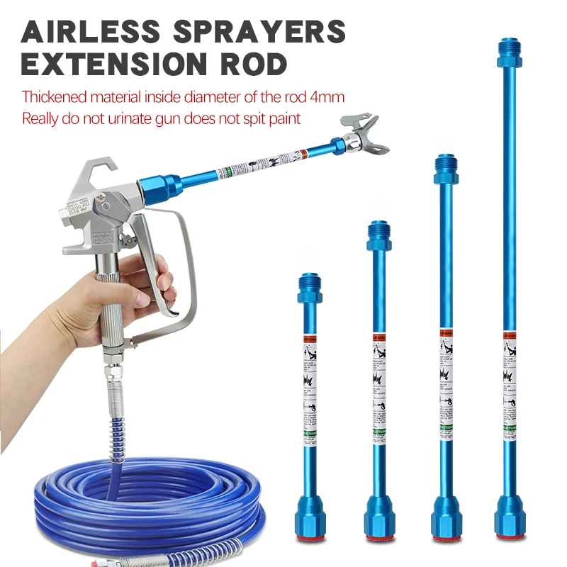 High-Performance Adjustable Gun Extension Rod for Airless Paint Sprayers - 30cm/50cm