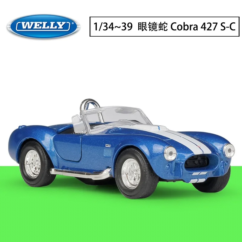 

New WELLY 1：36 1965 Shelby 427 S-C Cars Models Simulated Alloy Finished Toys Car Model Kids Hobbies Collection Ornaments Gifts