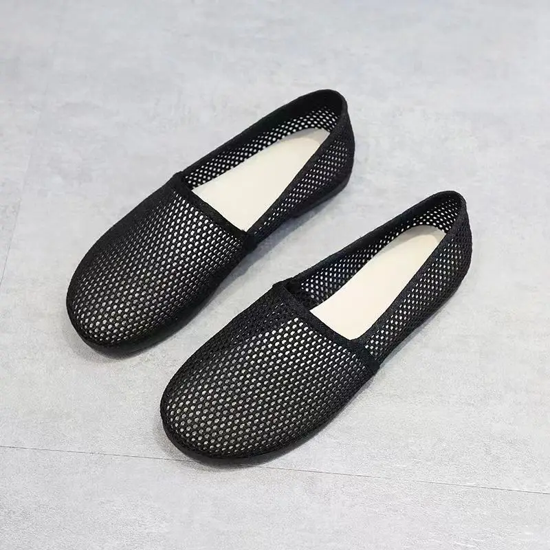 

Сандалии женские сетчатые с перфорацией, босоножки на плоской подошве, мягкая нескользящая подошва, Повседневная Уличная пляжная обувь, лето 2023