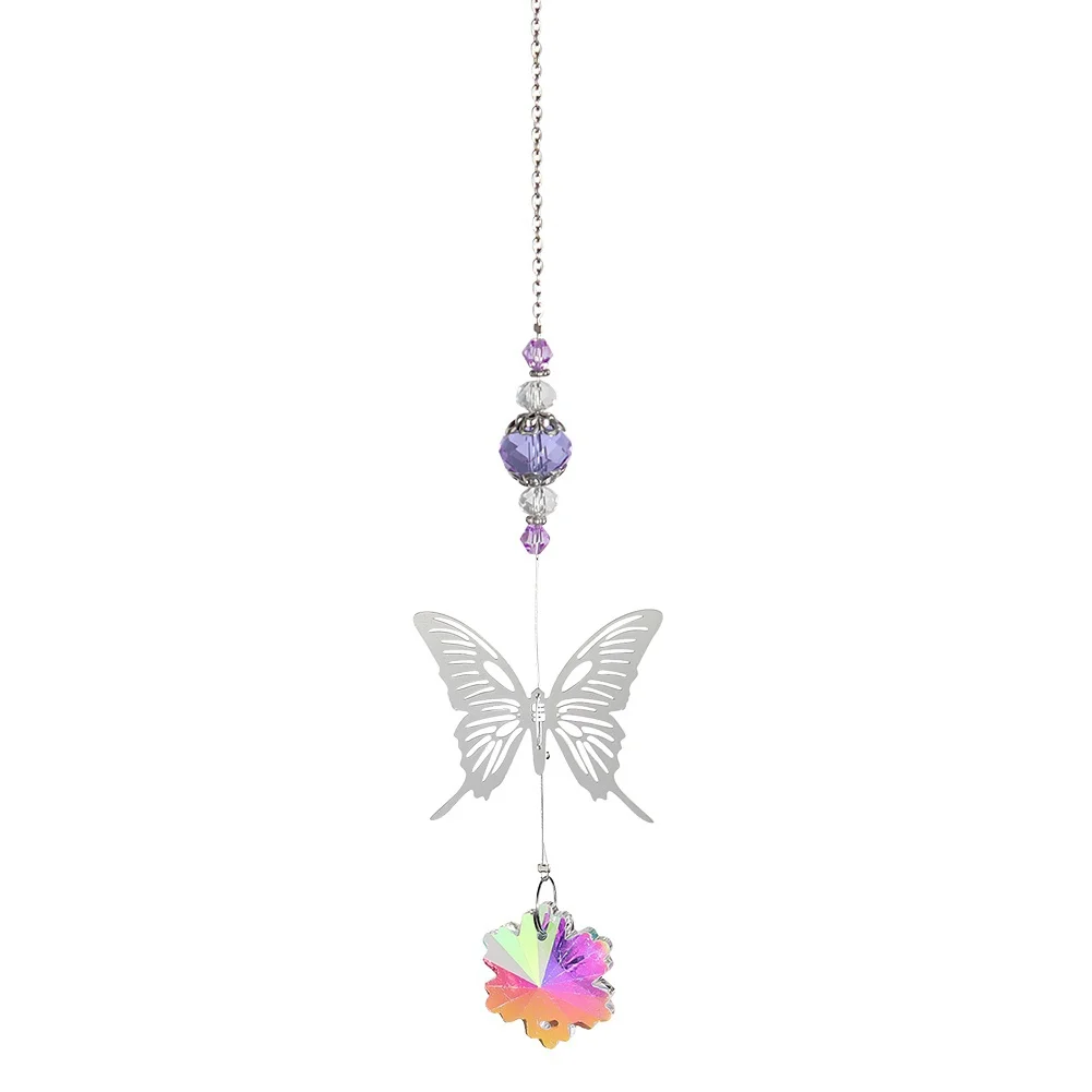 Cadeau Anniversaire Collier Papillon AINFQY En Argent 925 - Pendentif Améthyste Et Cristal - Pierre De Naissance - 45 5cm Bijou Argent Sterling