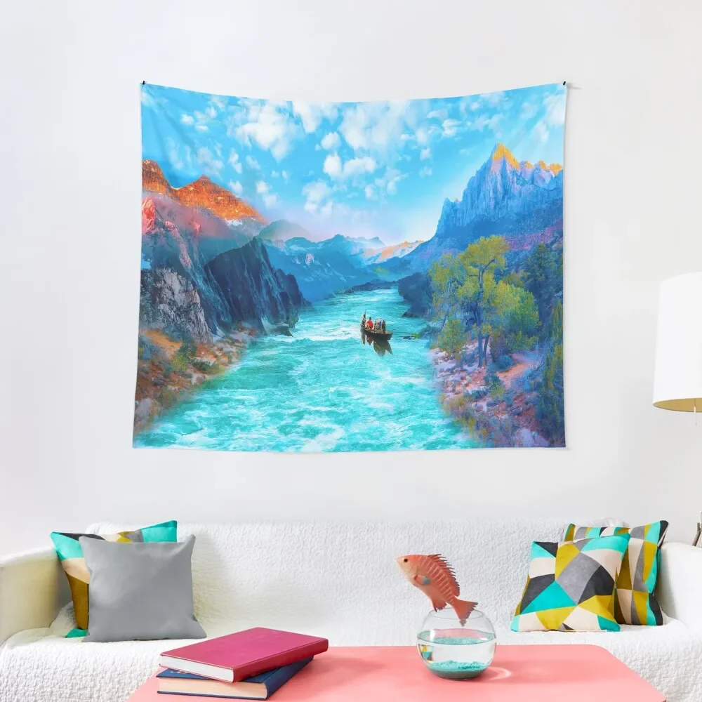 

Dramland, River, Forest, Sky and Mountains Tapestry Home Decorations Aesthetic Home Decor Aesthetic Wall Tapestries Tapestry