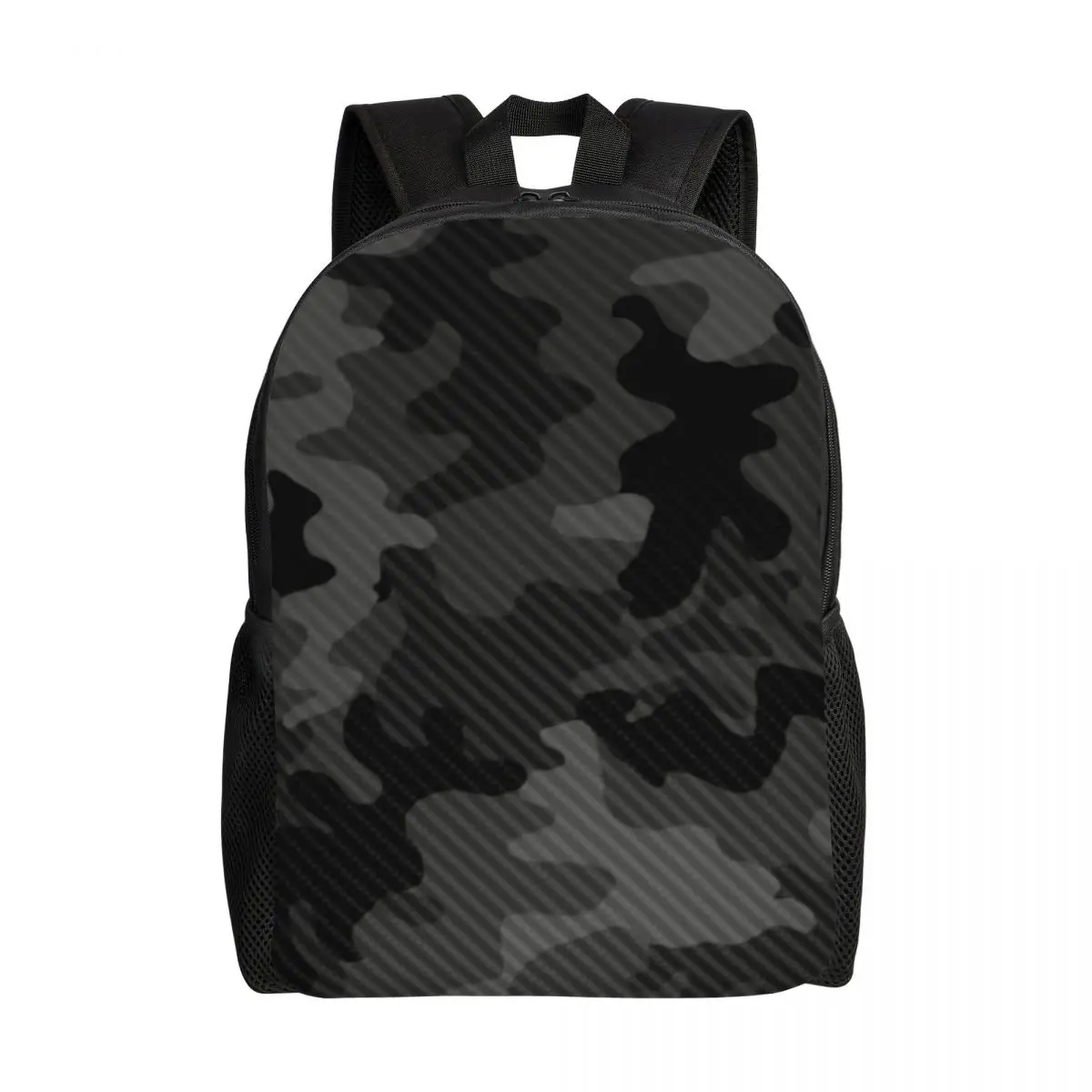 

Carbon Camo Travel Backpack Men Women School Laptop Bookbag Army Military Camouflage College Student Daypack Bags