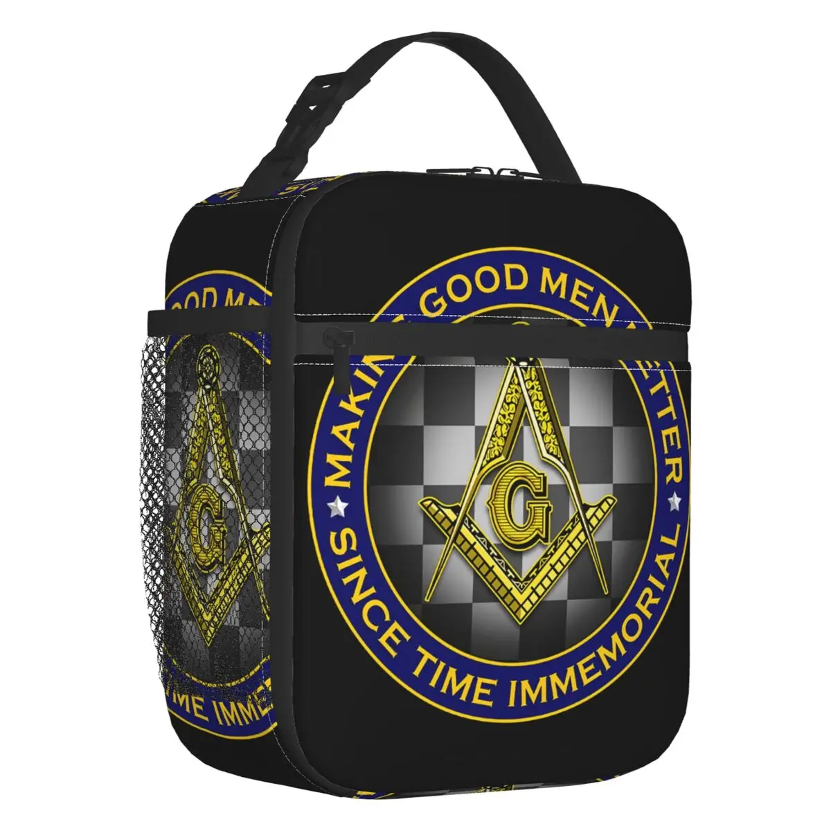 

Индивидуальная сумка для обеда Freemason Masonic для мужчин и женщин, теплое охлаждение, изолированный Ланч-бокс для детей, школьников