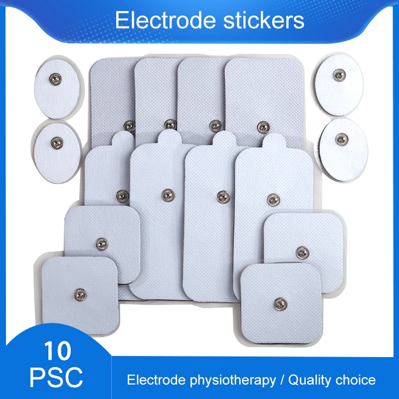 10pcs Self Replacement Reusable Electrode Pads Tens Electrodes Non-woven Muscle Stimulator Pads