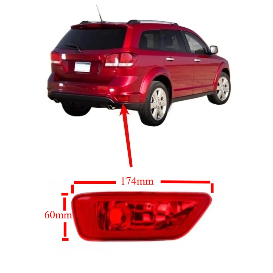 Rear Bumper Reflector Light For Jeep Grand Cherokee SRT8 Compass 2011 2016 57010721ac 57010720ac Ca I.1323642927