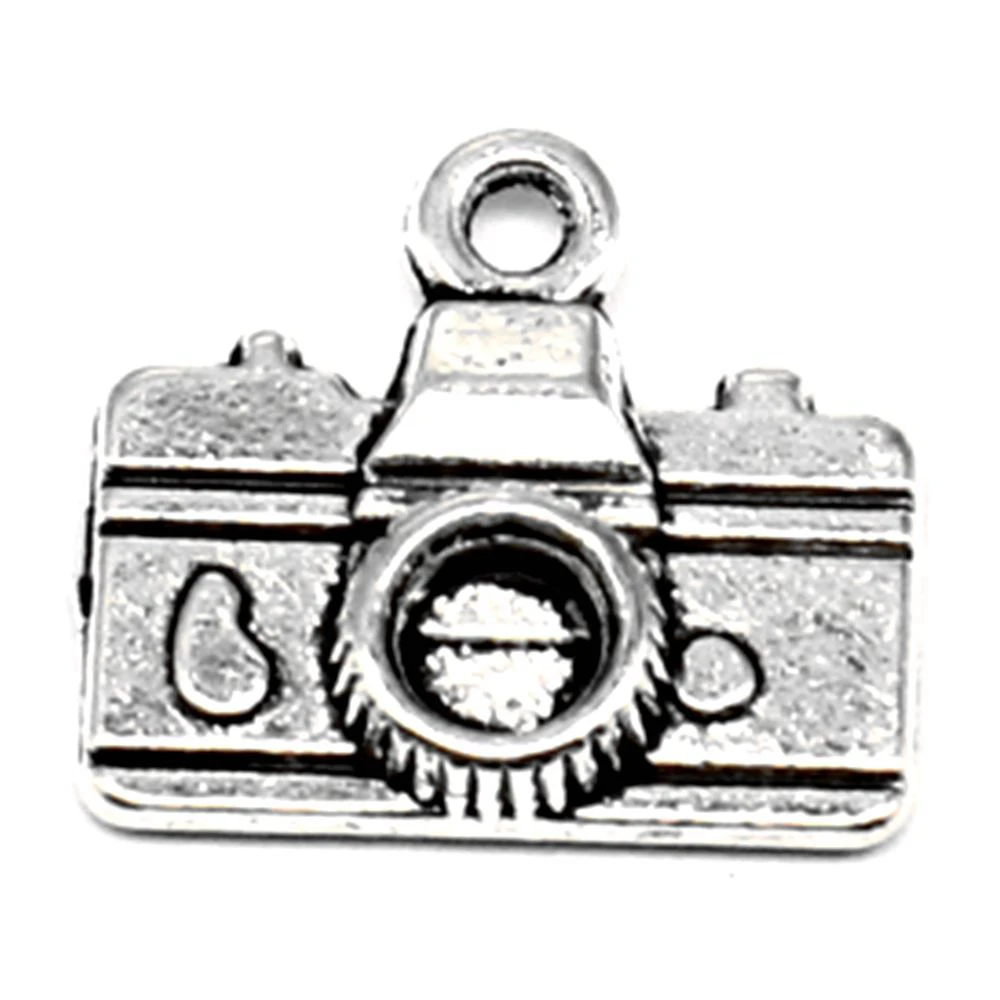 

Camera Charms Women Pendant Art Crafts Diy Jewelry Wholesale Jewelry 15x16mm 10pcs Antique Silver Color
