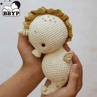 1PC Baby Nursing Cute Cartoon Crochet Sea Horse Pendant Rattle For Baby Mobile Pram Crib Ring Accessories Newborn Grasping Toys 1