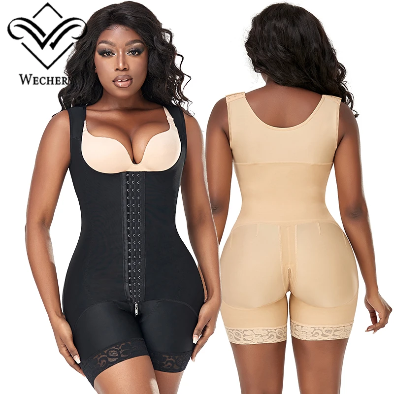 Underbust Shaping Bodysuit Women Body Shaper Compression Jumpsuit Underwear Slimming Shapewear Flat Belly Black Nude Butt Lifter