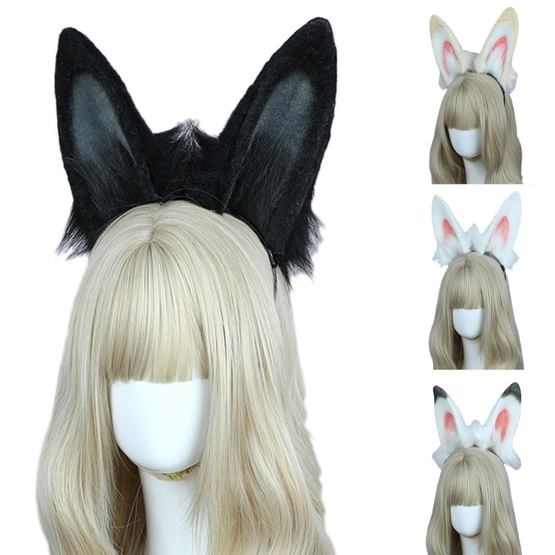 

Women Bunny Ear Headband Girls Makeup Hairband Birthday Party Hair Decors