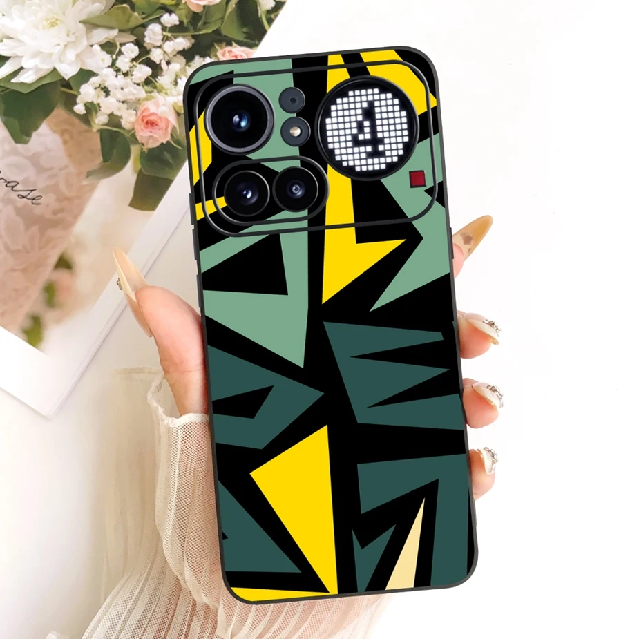 Cute Lucky Letters Fashion Cartoon Painted Cover Case