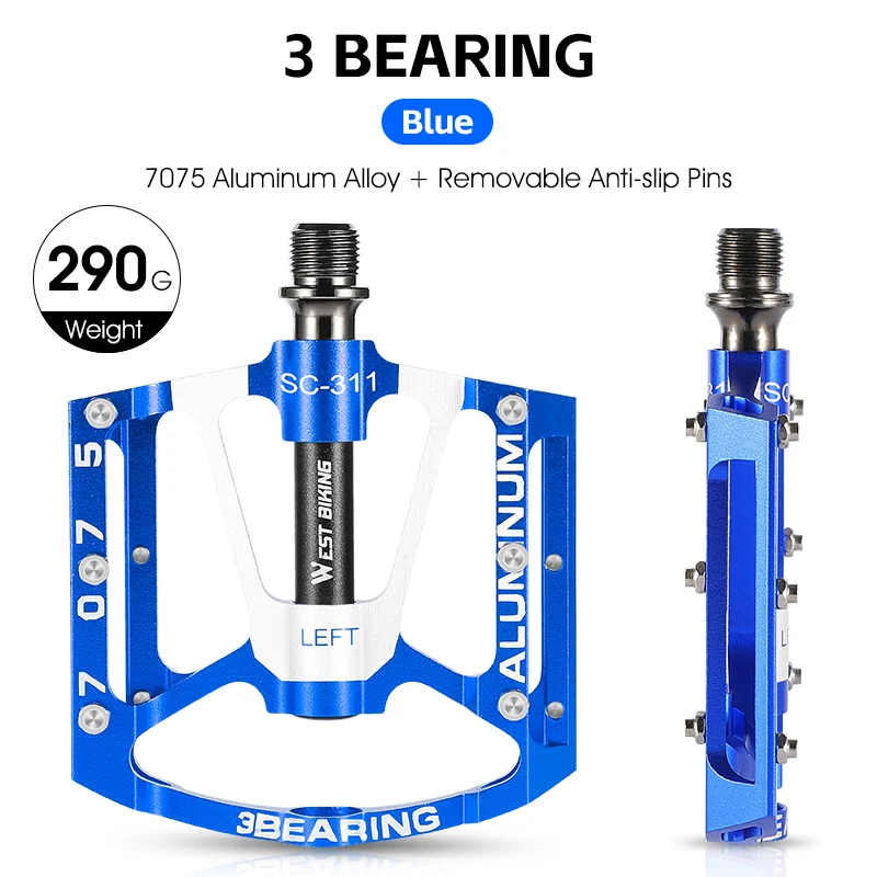 Ultralight Anti-Slip CNC Sealed Bearing Bike Pedals