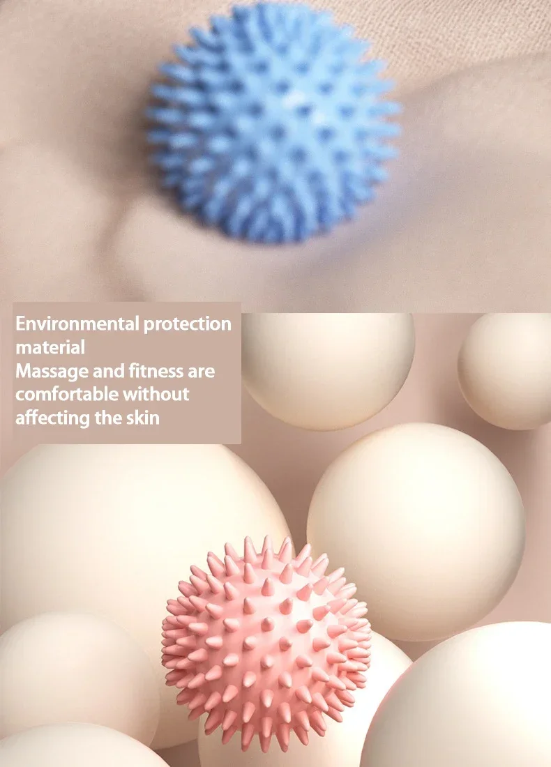 Description Picture 6 of itemHedgehog Massage Ball Yoga Fascia Ball Exercise Fitness Muscle Relaxation Massage Stick Shoulder Neck Leg Plantar Meridian Ball