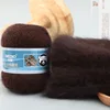 50g/ball Long Hair Mink Yarn 80% Angora Rabbit Yarn for Hand Knitting Mink Down Yarns 13s/2 Fluffy Wholesale 3