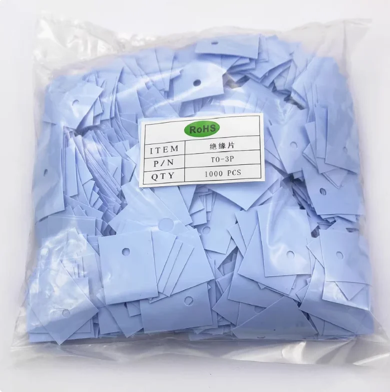 TO-3P TO-247 18*22*0.3mm insulating silicon film silicone gasket round gasket insulation particles 100pcs