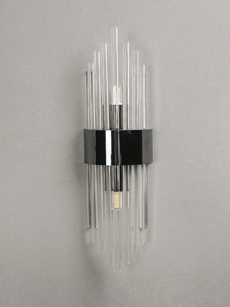 Light Luxury Wall Light Luxury Crystal Wall Lamp Decor for Living Room Bedroom Bedside FixturesTV Background Sconce Wall Lamps