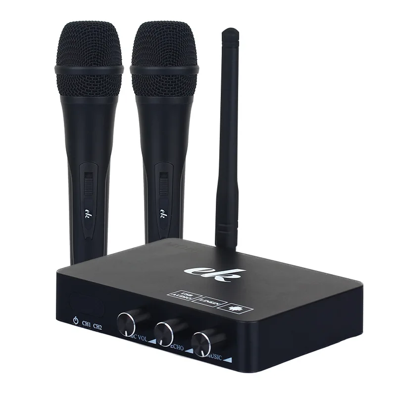 Handheld Wireless Karaoke Microphone Karaoke Player Home Echo Mixer System Digital Sound Audio Mixer Singing Machine