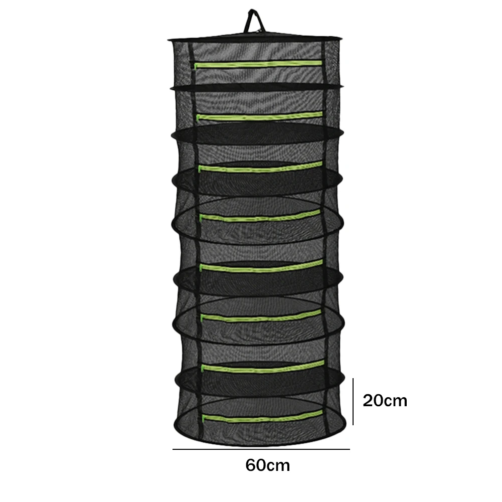 2-8 Layers Drying Net for Herbs Hanging Basket Folding Dry Rack Herb Drying Net Dryer Bag Mesh For Flowers Buds Plants Organizer 6