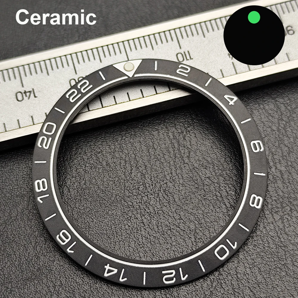 Enhanced Sloped Ceramic Aluminum Watch Bezel Ring Replacement