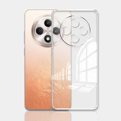Clear Shockproof Soft Silicone Phone Case for Oppo Reno12 F 4G (Clear)