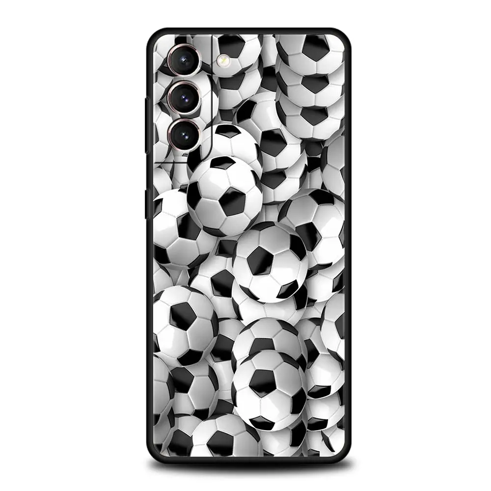 Silicone Soccer Ball Design Phone Case with Football Field Pattern