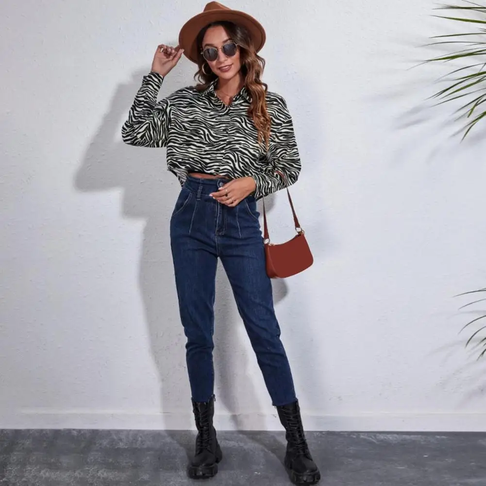 

Versatile Women Coat Women Cropped Coat Plaid Print Cropped Jackets for Women Stylish Comfortable Outwear for Spring Autumn