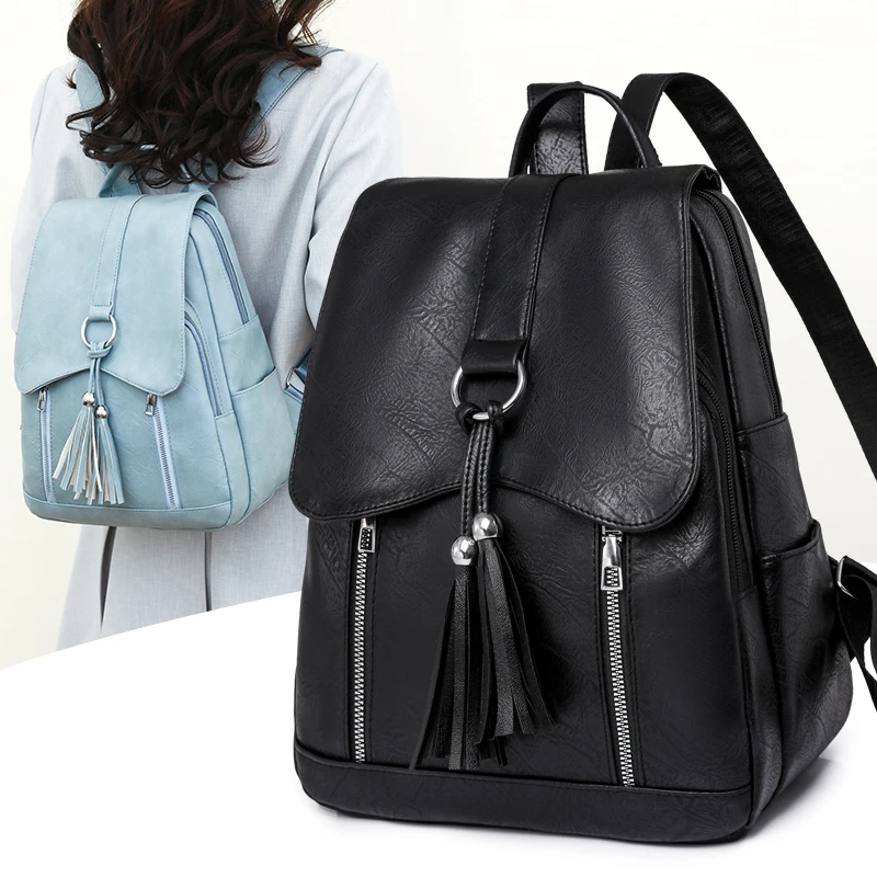 Women Backpack Design High Quality Leather Shoulder Bag Fashion - Main Image