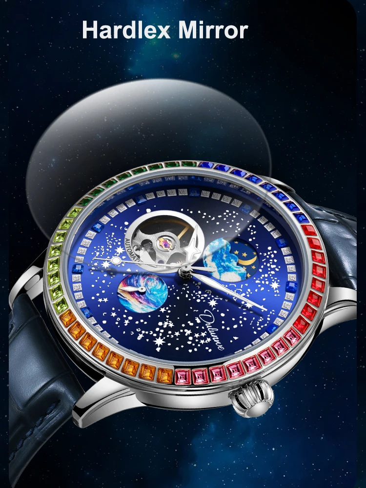 Orologio da polso meccanico automatico di alta qualità, casual, impermeabile, militare, luminoso, con fasi lunari, in acciaio inossidabile, da uomo_voghion.com