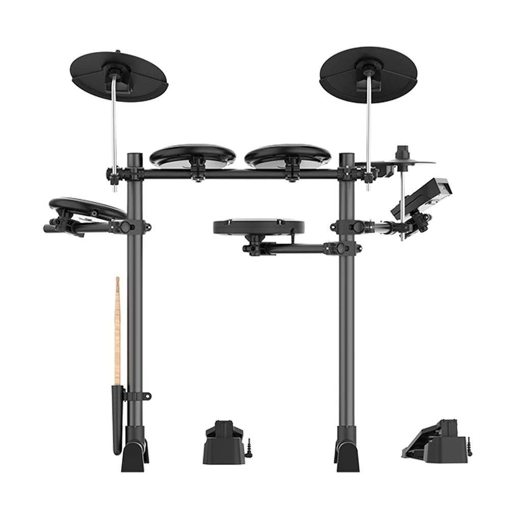 IRIN ND-08 Electric Drum Set Beginner Portable Electronic Drum Set Bluetooth MIDI Function with Headphones Sticks