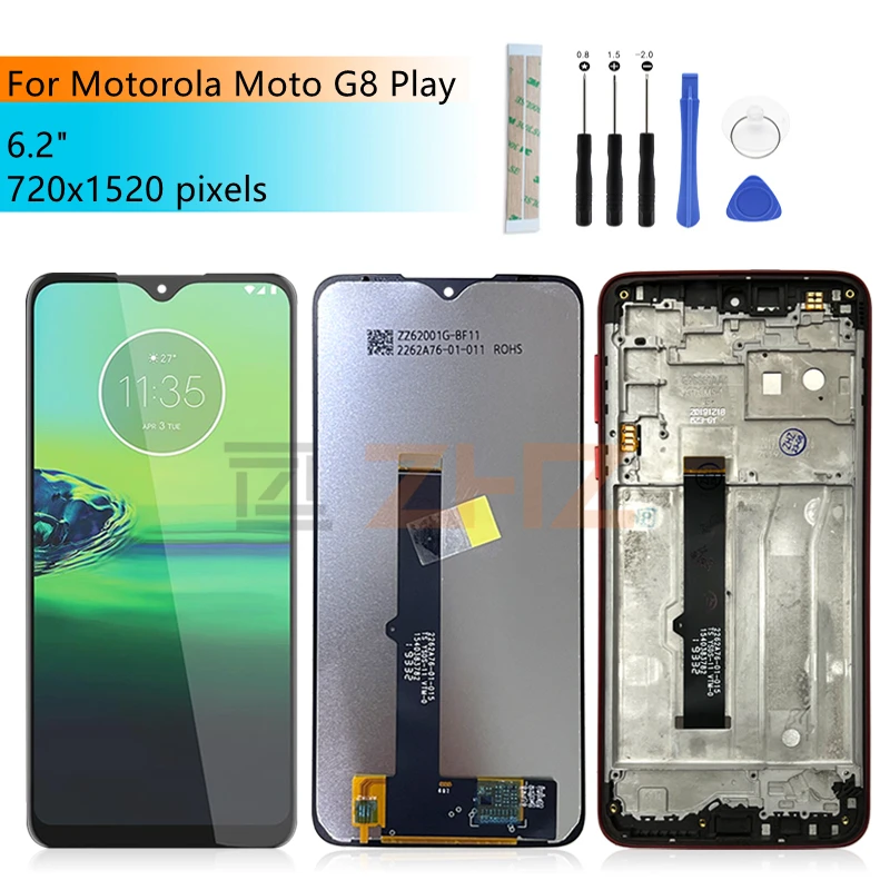 

ЖК-дисплей для Motorola Moto G8 Play с сенсорным экраном и дигитайзером в сборе с рамкой для Moto g8 Play дисплей запасные части