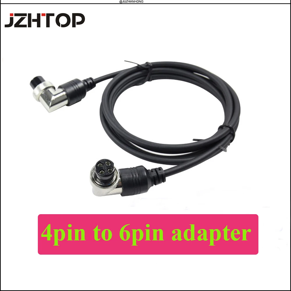 4 Pin To 6 Pin Switch Connection Cable Wire 4 Core  6 Core Connect For Pipe Inspection Camera Cable Video 4Pin To 6Pin