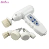 Home Use Skin Beauty Care TRASONIC MASSAGER+5in1 Electric Face Cleanser Rotary Facial Brush Cleansing Face Cleaner Scruber Brush 2