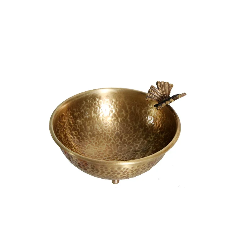1pc Metal Butterfly Decorative Bowl Small Fruit Platter Key Storage Bowl Tea Table Foyer Decoration Kitchenware Jewelry Dish 6
