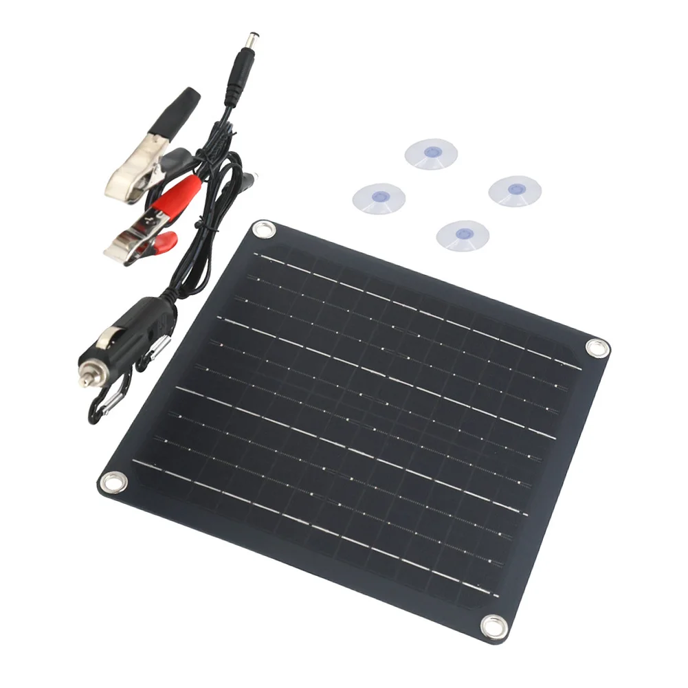 2206 새로운 50W 단결정 실리콘 태양광 패널 휴대용 태양광 충전기(듀얼 USB=Type-C= 포함) 캠핑 하이킹 야외용