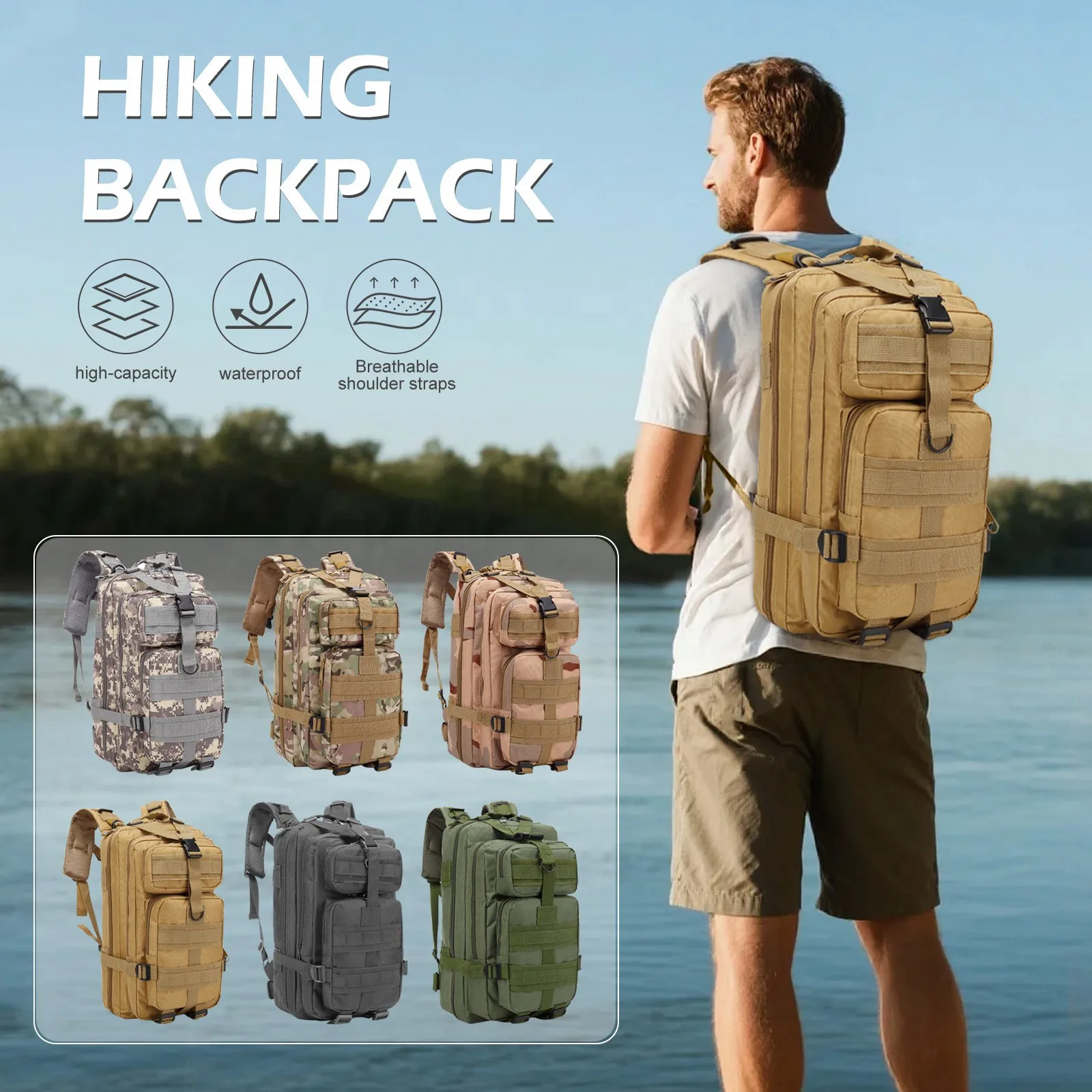 35L Outdoor Hiking Backpack 2