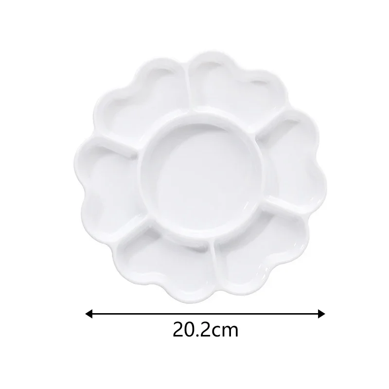 Enhanced Porcelain-Inspired Plum Blossom Petal Art Palette
