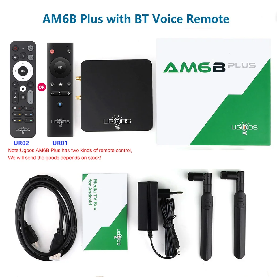 UGOOS AM6B Plus TV BOX Amlogic S922X-J Android 9.0 DDR4 4GB RAM