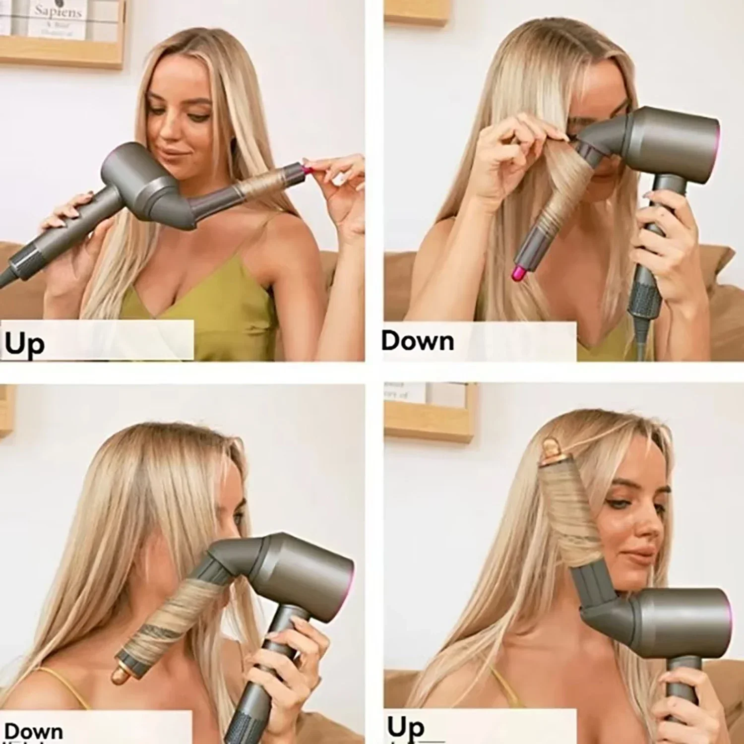 Hair Styling Nozzle Brush for Dyson Airwrap HS01/05 Anti Hair Nozzle For Dyson Dryer 30/40mm AutoCurling 360&deg;Roating