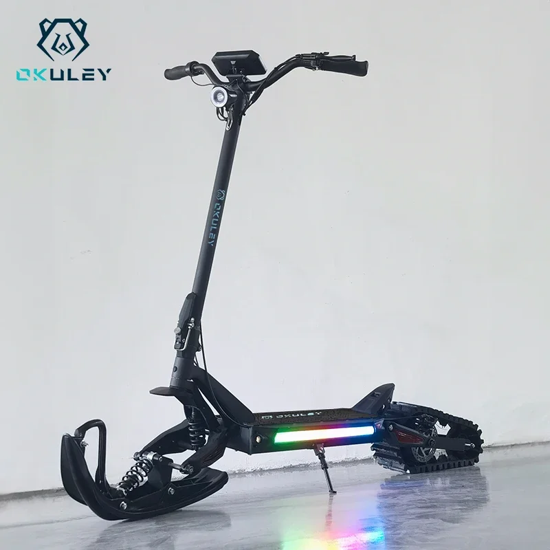 New Okure XD1500 Snow Scooter 52V 23.4Ah 2000W Motor Snow Electric Scooter Electronic Brake Maximum Speed 30km/h