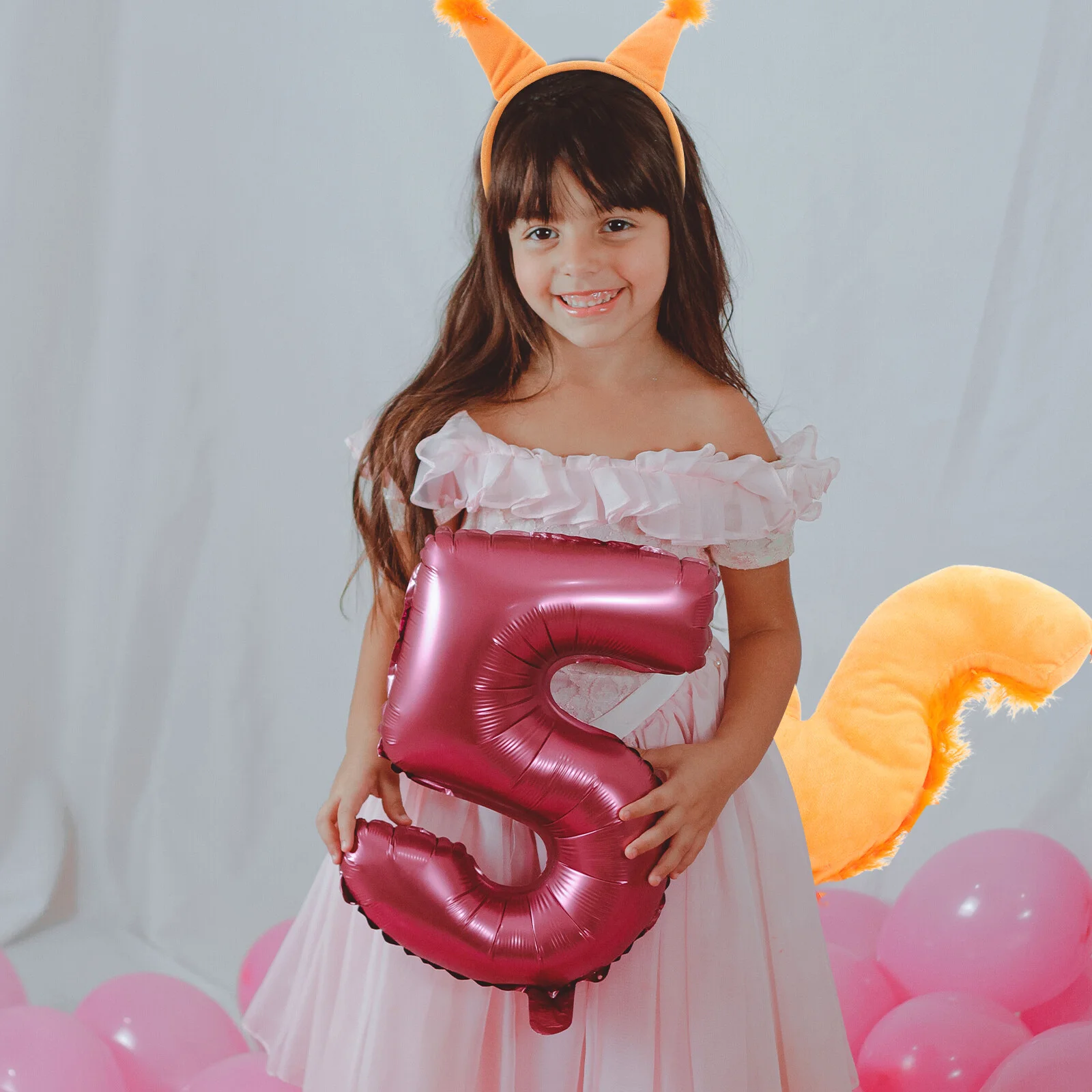 

1 Set Squirrel Costume Kit Squirrel Ear Headband Tail Animal Fancy Costume for Carnival
