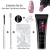 Poly Nail Gel Tool Kit For Semi Permanent  DIY Quick Extension Acrylic With Stainless Steel Dead Leather Push Manicure Set 1