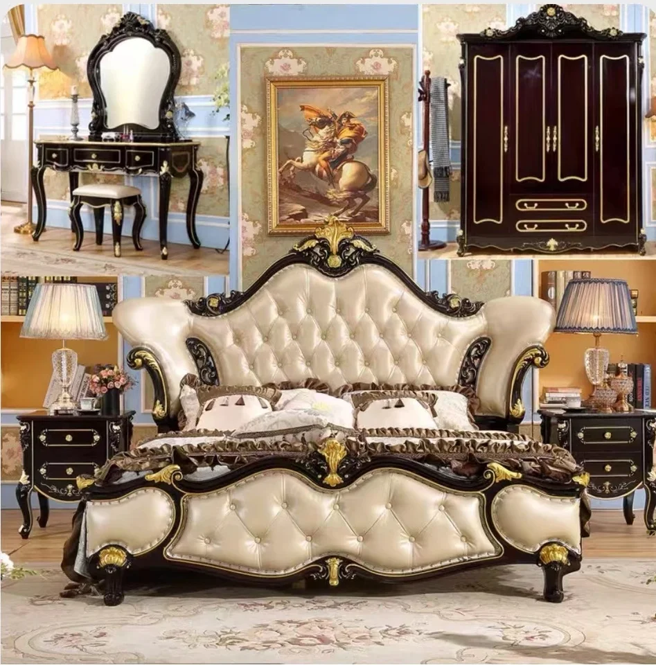 Luxury Classical European style furniture bedroom sets antique royal king  home furniture bedroom set - AliExpress, image size:947x960