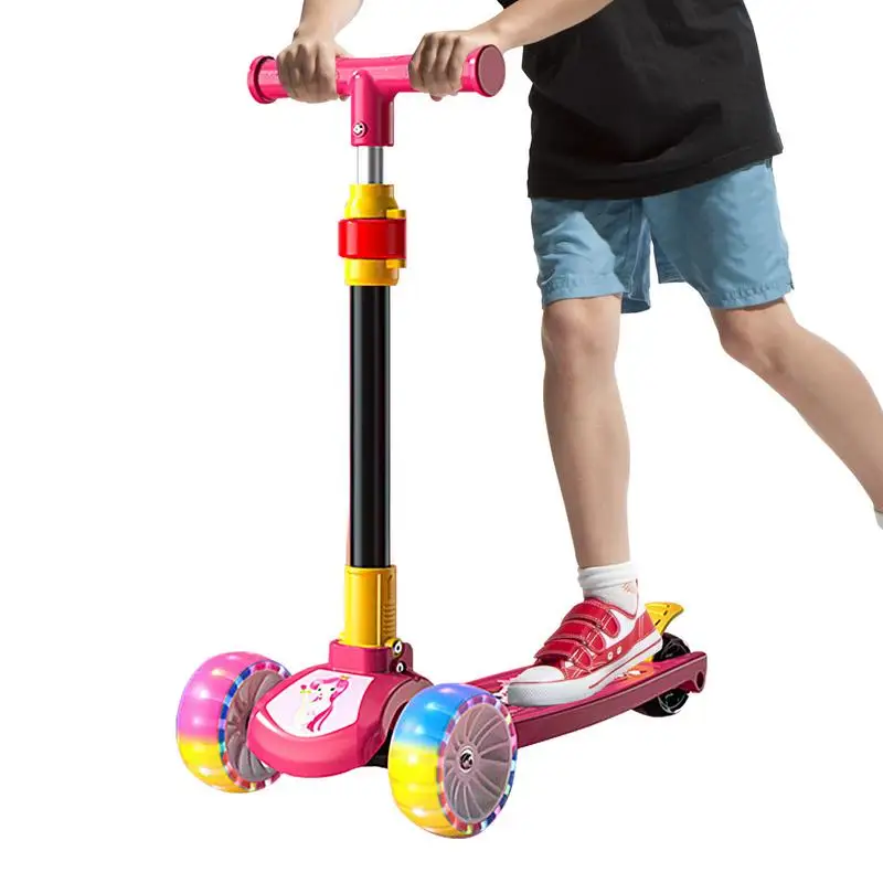 Kick Scooter For Kids Adjustable Children Scooter With Foot Brake Boys And Girls Aged 2-12 Years Old Outdoor Cycling For