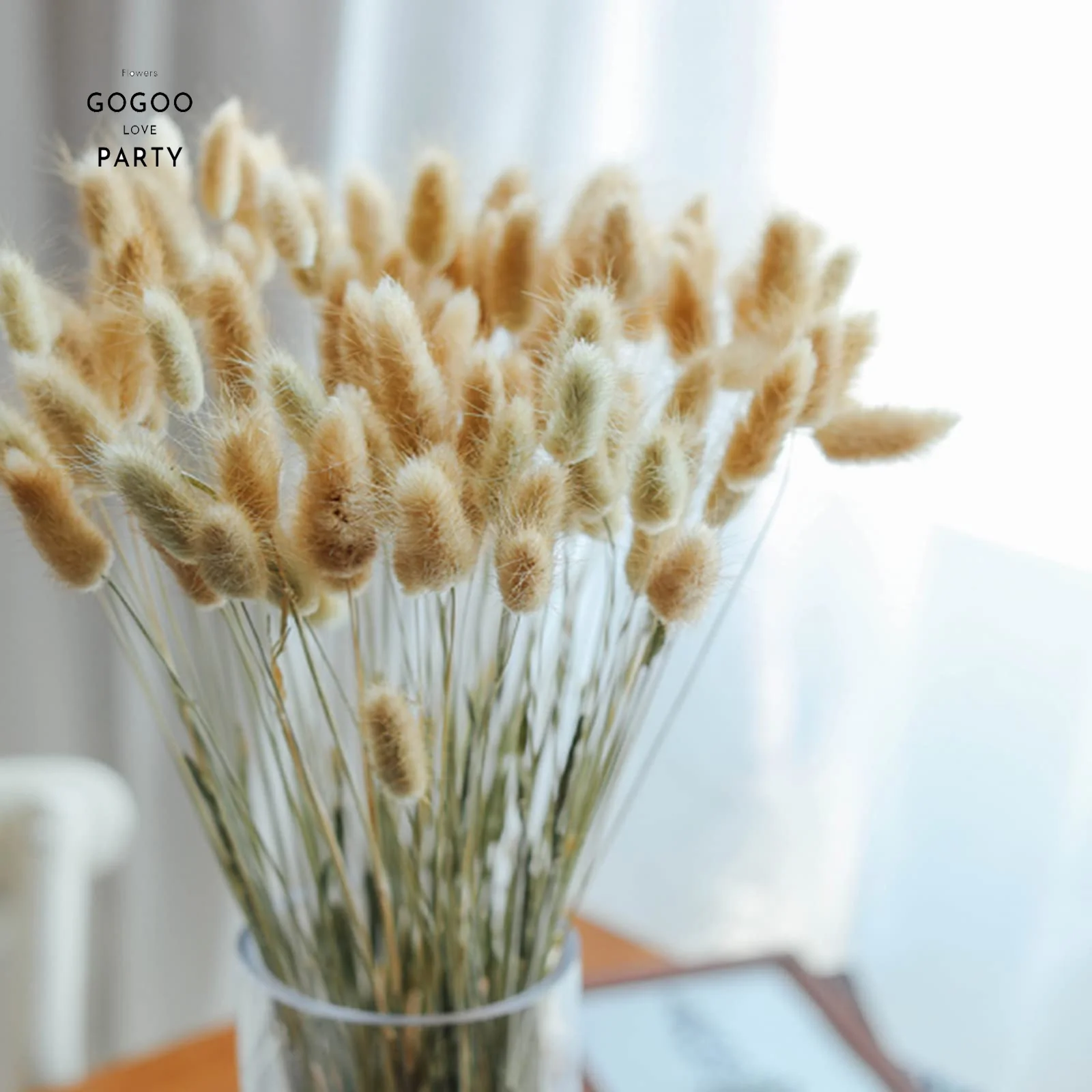 30pcs 100pcs Fluffy Bunny Tails Dried Flowers Arrangement Natural