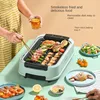 Electric Grill Smokeless Constant Temperature Adjustable Temperature Uniform Heat Removable Electric Grill for Home Cooking 4