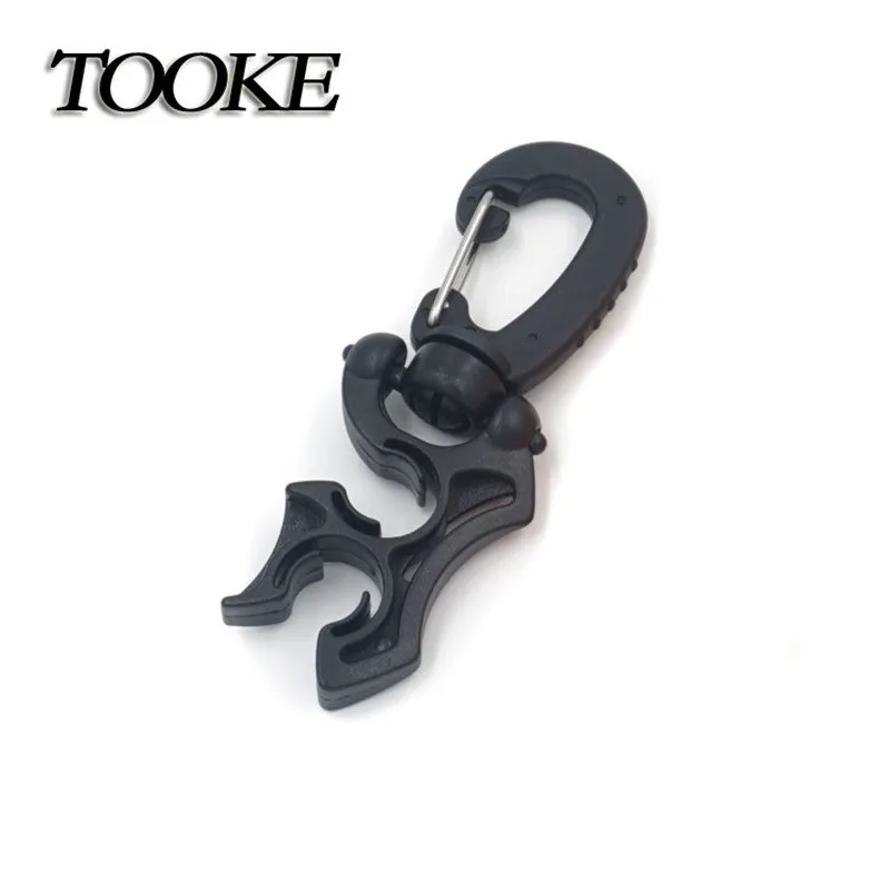 3 PCS/lot Scuba Diving Plastic Double BCD Hose Holder with Clip Buckle hook