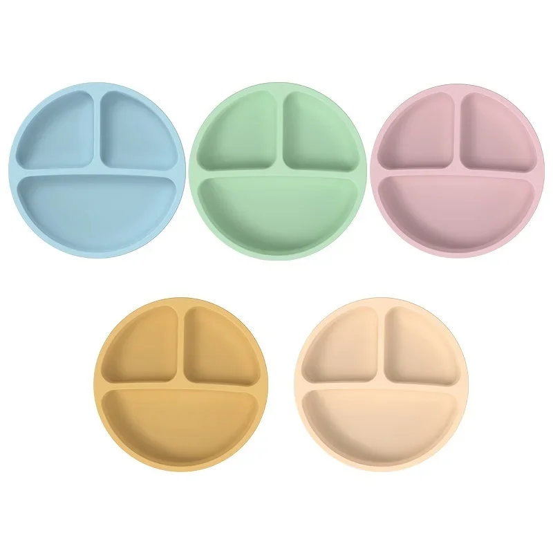 Best-Selling Silicone Children's Dinner Plate - Non-Slip, Separate Tableware & Baby Food Bowl - Perfect for Little Hands!