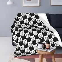 

French Bulldog Dog Blanket Wool Spring and Autumn Animal Multifunctional Flannel Blanket Sofa Lathe Cover